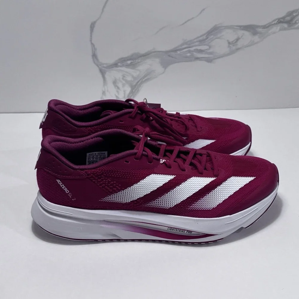 Adidas Men's 15 Red Adizero SL2 Running Shoes Sneakers JQ0242